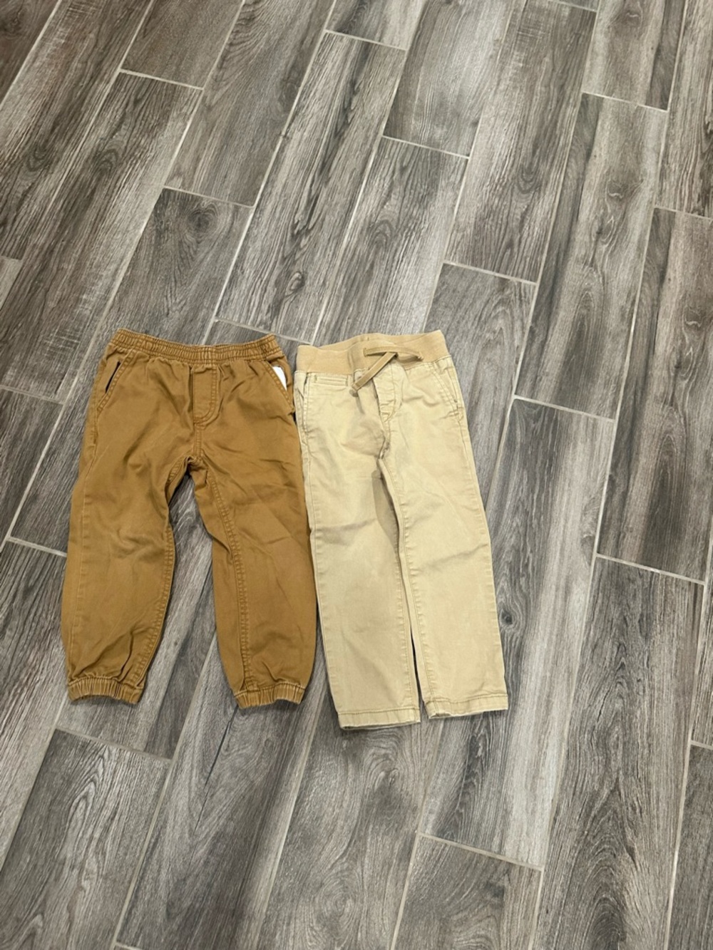 Calvin Klein and GAP Jeans Kids Pull-On Pants – Tan & Khaki